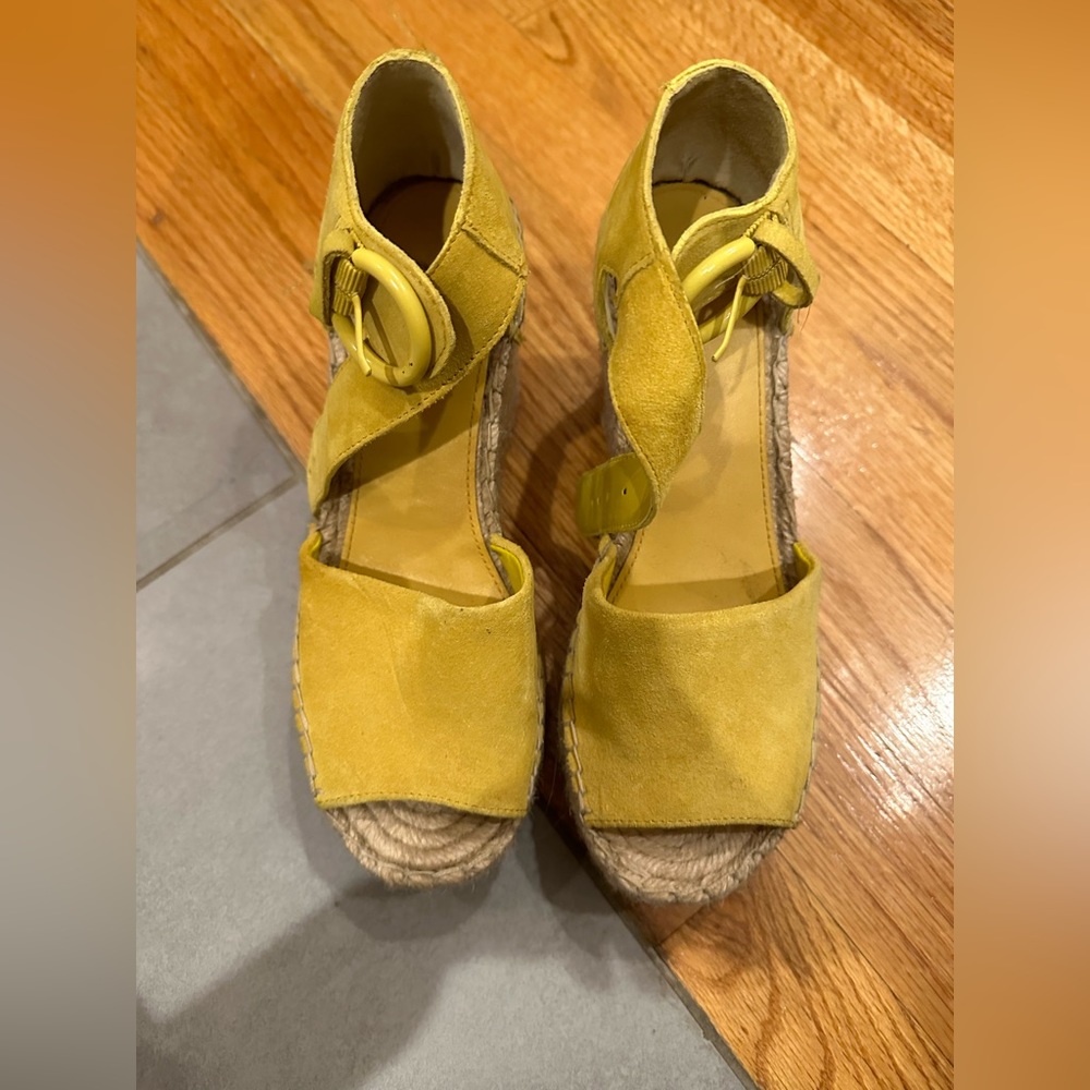Marc Fisher Yellow Espadrilles